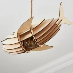 Whale Paint Your Own Easy Fit Pendant Shade -Lighting Sale Store 30894938 alt03