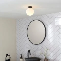 Sligo Industrial Outdoor Bathroom Flush Ceiling Light -Lighting Sale Store 30894959 alt09