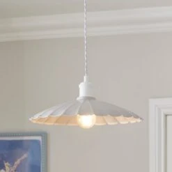 Maya Scalloped Metal Easy Fit Pendant Shade -Lighting Sale Store 30898492