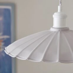 Maya Scalloped Metal Easy Fit Pendant Shade -Lighting Sale Store 30898492 alt02