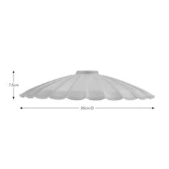 Maya Scalloped Metal Easy Fit Pendant Shade -Lighting Sale Store 30898492 alt08