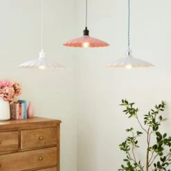 Maya Scalloped Metal Easy Fit Pendant Shade -Lighting Sale Store 30898493 alt09