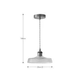 Churchgate Shilton Pressed Glass Adjustable Pendant Light -Lighting Sale Store 30898547 alt08