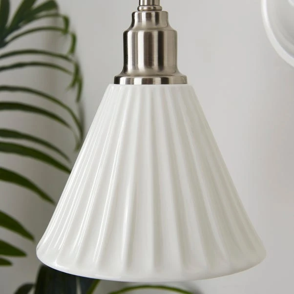 Lilbourne Ribbed Ceramic Wall Light 3 Lilbourne Ribbed Ceramic Wall Light - Image 3