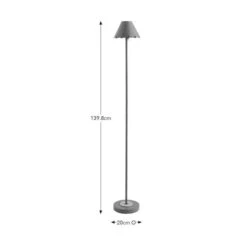 Remi Scalloped Rechargeable Metal Floor Lamp -Lighting Sale Store 30898643 alt08