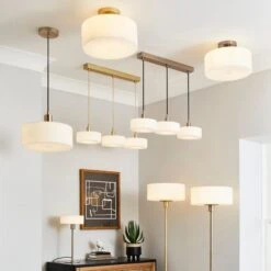 Amelie Opal Glass Flush Ceiling Light -Lighting Sale Store 30901047 alt09