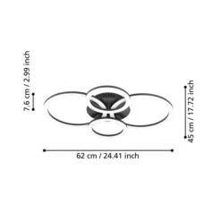 EGLO Parrapos LED Z Large Flush Ceiling Light -Lighting Sale Store 30906999 alt03