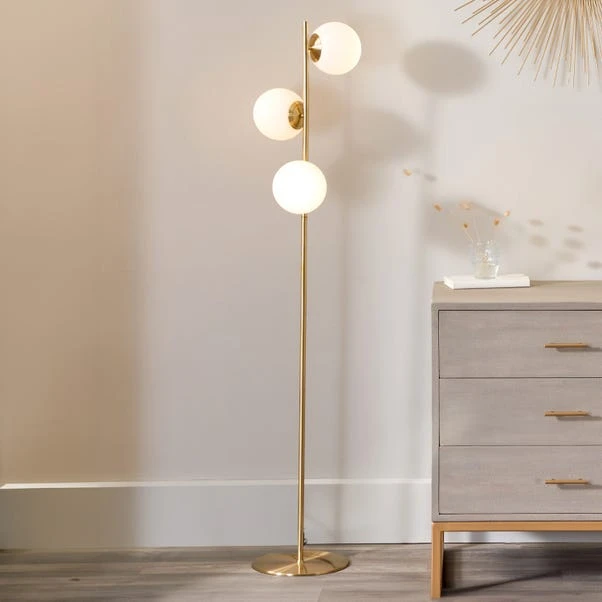 Asterope White Orb And Gold Metal Floor Lamp 1 Asterope White Orb And Gold Metal Floor Lamp
