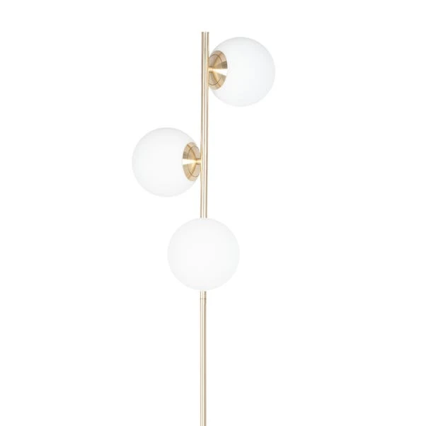 Asterope White Orb And Gold Metal Floor Lamp 4 Asterope White Orb And Gold Metal Floor Lamp - Image 4