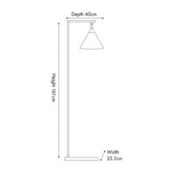 Zeta Matt Black And Antique Brass Floor Lamp -Lighting Sale Store 30909430 alt06