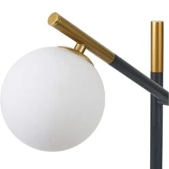 Wanda White Orb And Black Metal Floor Lamp -Lighting Sale Store 30909431 alt02