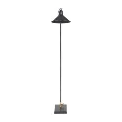 Canton Matt Black And Brass Metal Cone Floor Lamp -Lighting Sale Store 30909432 alt02