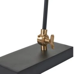 Canton Matt Black And Brass Metal Cone Floor Lamp -Lighting Sale Store 30909432 alt03
