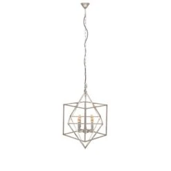 Sirius Antique Silver Metal 4 Light Cube Pendant Light -Lighting Sale Store 30909449 alt02