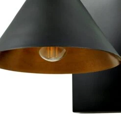 Zeta Matt Black And Antique Brass Wall Light -Lighting Sale Store 30909462 alt04