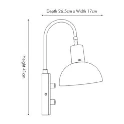 Mayfair Matt Black Domed Task Wall Light -Lighting Sale Store 30909463 alt06