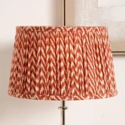 Vienna Chevron Mushroom Pleat Lamp Shade -Lighting Sale Store 30909490