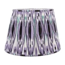 Izara Ikat Patterned Gathered Tapered Lamp Shade -Lighting Sale Store 30909523 alt01