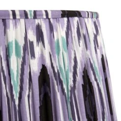 Izara Ikat Patterned Gathered Tapered Lamp Shade -Lighting Sale Store 30909523 alt03