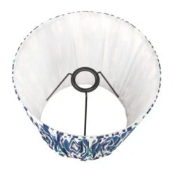Izara Ikat Patterned Gathered Tapered Lamp Shade -Lighting Sale Store 30909524 alt02