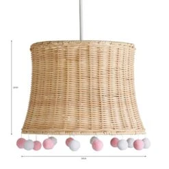 Fiesta Rattan Pom Pom Easy Fit Pendant Shade 14 Fiesta Rattan Pom Pom Easy Fit Pendant Shade -Lighting Sale Store 30912360 alt07