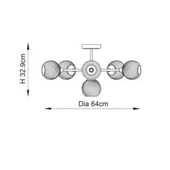 Vogue Asher 6 Light Semi Flush Ceiling Light -Lighting Sale Store 30912701 alt08