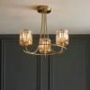 Vogue Laney Traditional 3 Light Semi Flush Ceiling Light