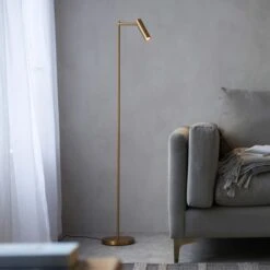 Vogue Adam Steel Adjustable Touch Dimmable Floor Lamp