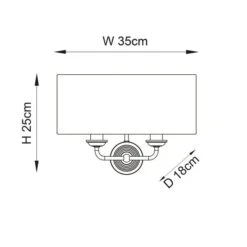 Vogue Sandringham 2 Light Wall Light -Lighting Sale Store 30912740 alt08