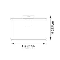 Vogue Beckett Industrial Flush Ceiling Light -Lighting Sale Store 30912741 alt08