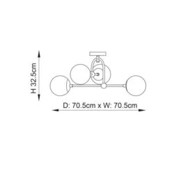 Vogue Newton 4 Light Semi Flush Ceiling Light -Lighting Sale Store 30912763 alt08