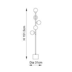 Vogue Willis 5 Light Floor Lamp -Lighting Sale Store 30912766 alt08