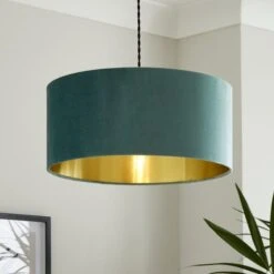 Ari Velvet Drum Lamp Shade -Lighting Sale Store 30916712