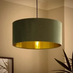 Ari Velvet Drum Lamp Shade -Lighting Sale Store 30916712 alt01