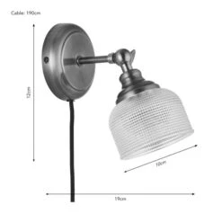Amesbury Industrial Adjustable Plug In Wall Light -Lighting Sale Store 30921649 alt08