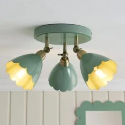 Remi Scalloped 3 Light Adjustable Spotlight -Lighting Sale Store 30921696