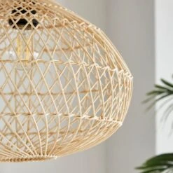 Maeve Boho Rattan Easy Fit Pendant Shade -Lighting Sale Store 30922937 alt02