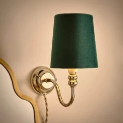 Clara Velvet Tapered Lamp Shade 25 Clara Velvet Tapered Lamp Shade -Lighting Sale Store 30923597 alt01