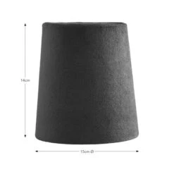 Clara Velvet Tapered Lamp Shade 27 Clara Velvet Tapered Lamp Shade -Lighting Sale Store 30923597 alt08