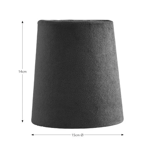 Clara Velvet Tapered Lamp Shade 8 Clara Velvet Tapered Lamp Shade - Image 8