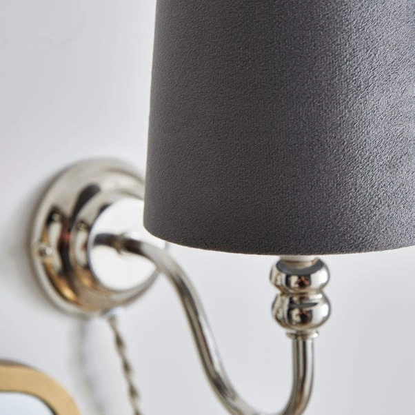 Clara Velvet Tapered Lamp Shade 3 Clara Velvet Tapered Lamp Shade - Image 3