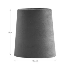 Clara Velvet Tapered Lamp Shade 23 Clara Velvet Tapered Lamp Shade -Lighting Sale Store 30923598 alt08