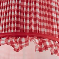 Carys Frilled Gingham Drum Lamp Shade 32 Carys Frilled Gingham Drum Lamp Shade -Lighting Sale Store 30923634 alt02