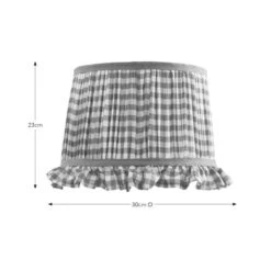 Carys Frilled Gingham Drum Lamp Shade 24 Carys Frilled Gingham Drum Lamp Shade -Lighting Sale Store 30923636 alt08