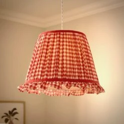 Carys Frilled Gingham Lamp Shade -Lighting Sale Store 30923638 alt01