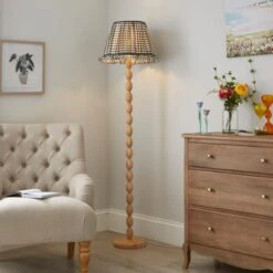 Carys Frilled Gingham Lamp Shade -Lighting Sale Store 30923639 alt03