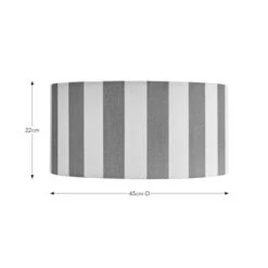 Beatrice Stripe Shallow Drum Lamp Shade -Lighting Sale Store 30923660 alt08