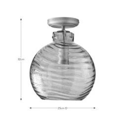 Amber Wave Semi Flush Ceiling Light 11 Amber Wave Semi Flush Ceiling Light -Lighting Sale Store 30923778 alt08