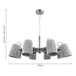 Marseille 8 Light Adjustable Ceiling Light -Lighting Sale Store 30924358 alt08