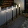 Set Of 4 Tube LED Stake Lights